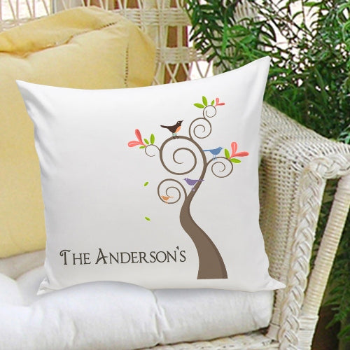 Personalized Family Tree Decorative Throw Pillow - Way Up Gifts