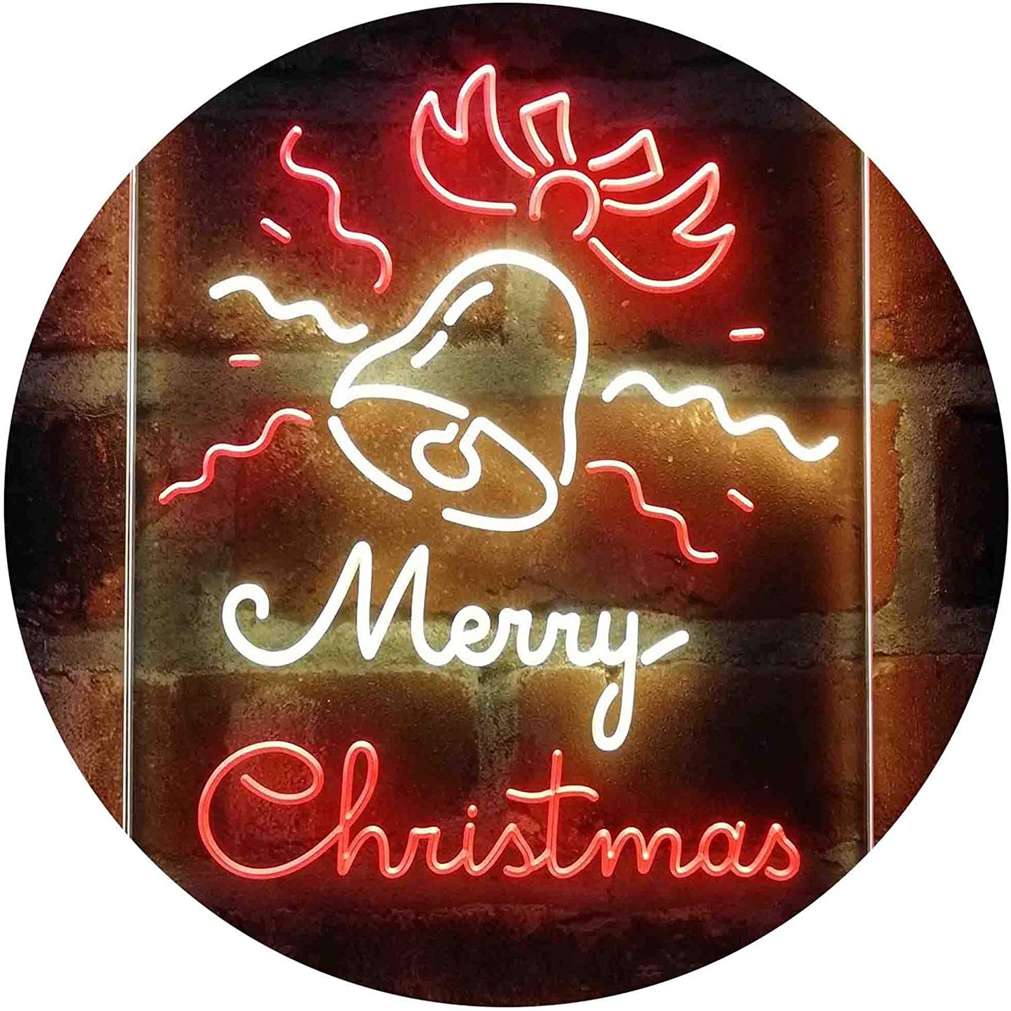 Merry Christmas Bell Decoration LED Neon Light Sign - Way Up Gifts