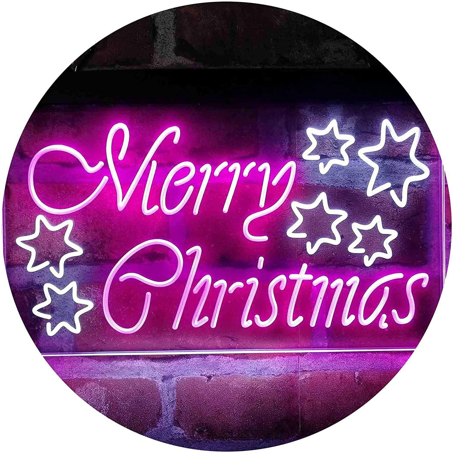 Merry Christmas Stars Decoration LED Neon Light Sign - Way Up Gifts