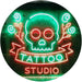 Skull Tattoo Studio LED Neon Light Sign - Way Up Gifts