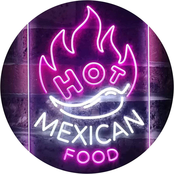 Hot Mexican Food LED Neon Light Sign - Way Up Gifts