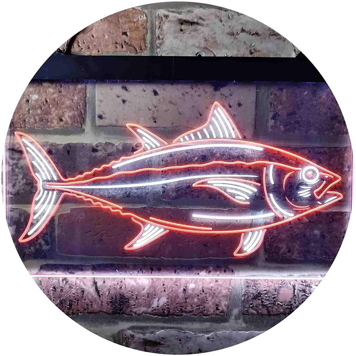 Tuna Fish Bait Store Fishing Beach Decor LED Neon Light Sign - Way Up Gifts