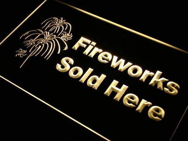 Fireworks Sold Here Store LED Neon Light Sign - Way Up Gifts