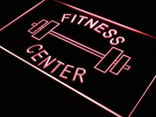 Fitness Center Barbell LED Neon Light Sign - Way Up Gifts