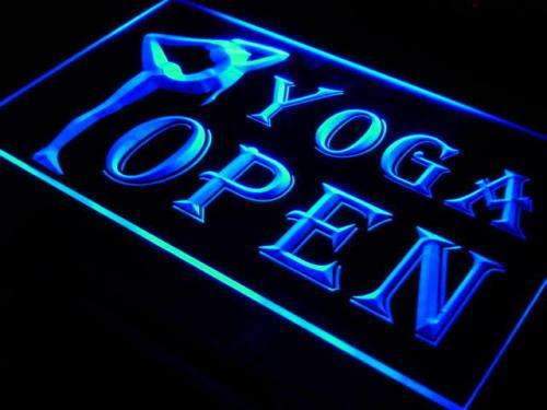 Fitness Center Yoga Open LED Neon Light Sign - Way Up Gifts