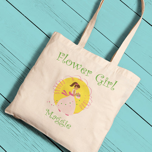 Personalized Flower Girl Perfect Tote - Way Up Gifts