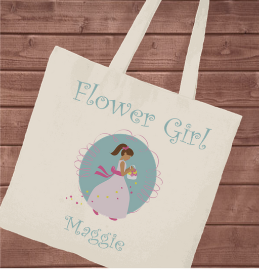 Personalized Flower Girl Perfect Tote - Way Up Gifts
