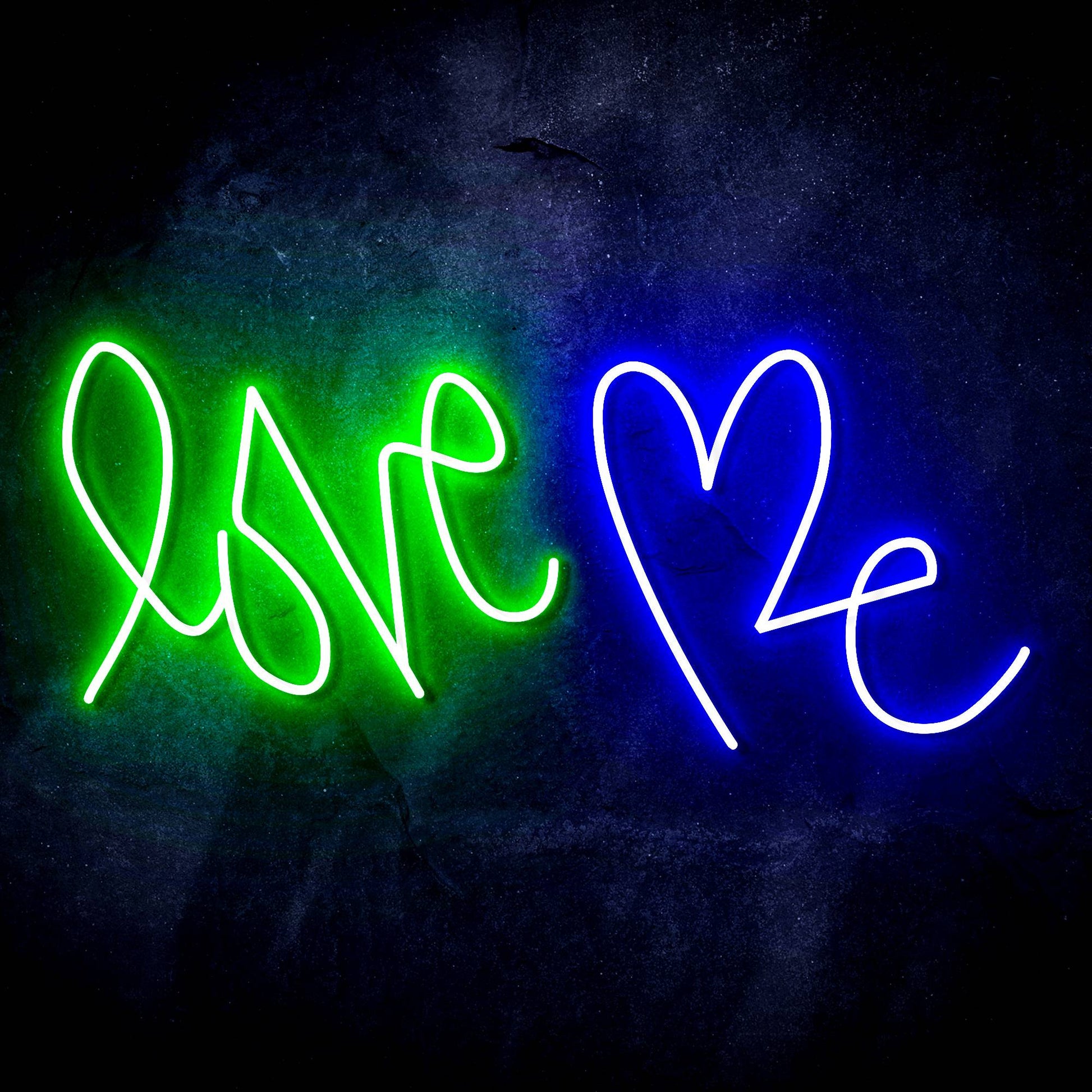 Love Me with Heart Ultra-Bright LED Neon Sign - Way Up Gifts