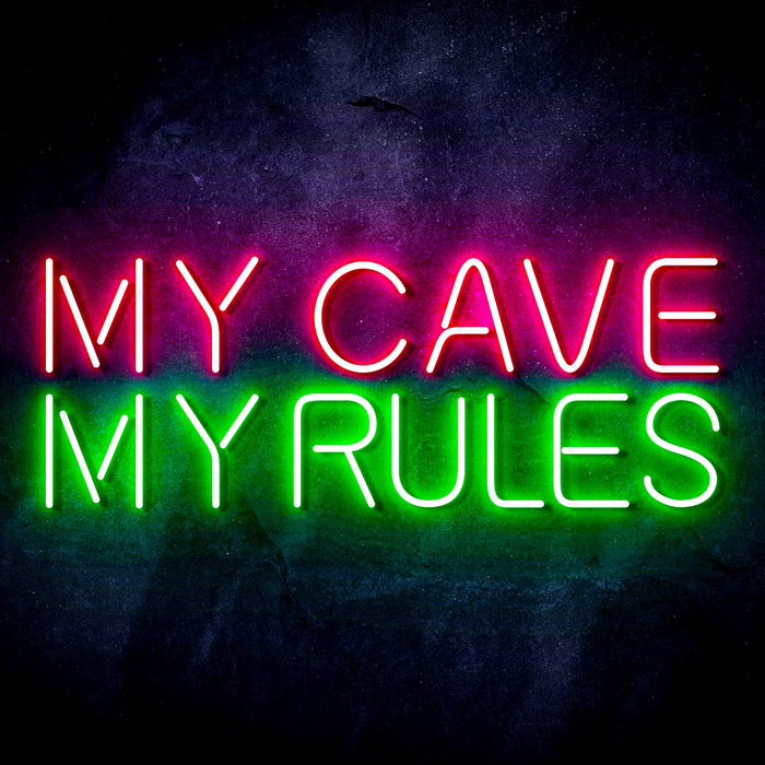 My Man Cave My Rules Ultra-Bright LED Neon Sign - Way Up Gifts