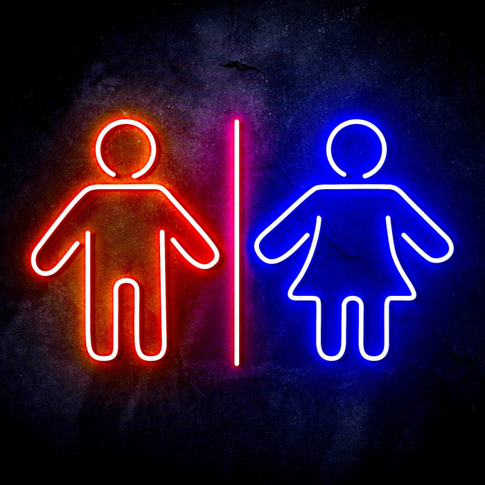 Men Women Bathroom Restroom Ultra-Bright LED Neon Sign - Way Up Gifts