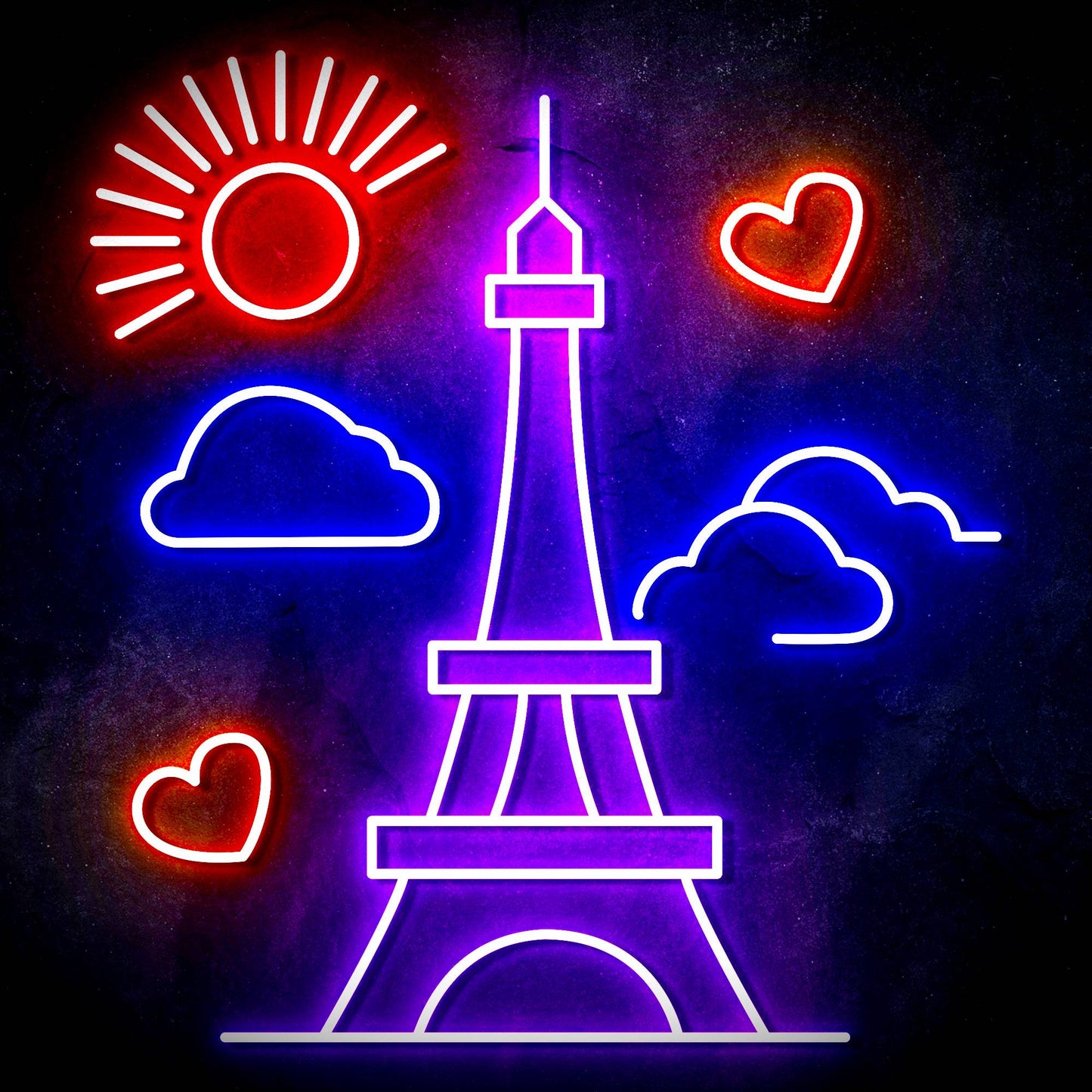 Paris France The Eiffel Tower Ultra-Bright LED Neon Sign - Way Up Gifts