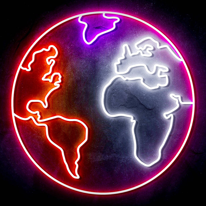 Earth Globe Ultra-Bright LED Neon Sign - Way Up Gifts