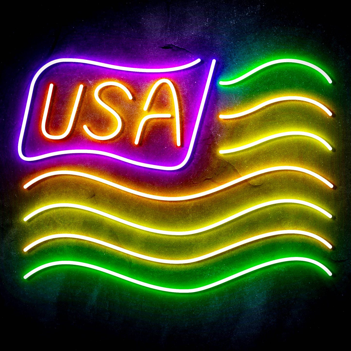 USA Flag Ultra-Bright LED Neon Sign - Way Up Gifts