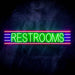 Restrooms Ultra-Bright LED Neon Sign - Way Up Gifts