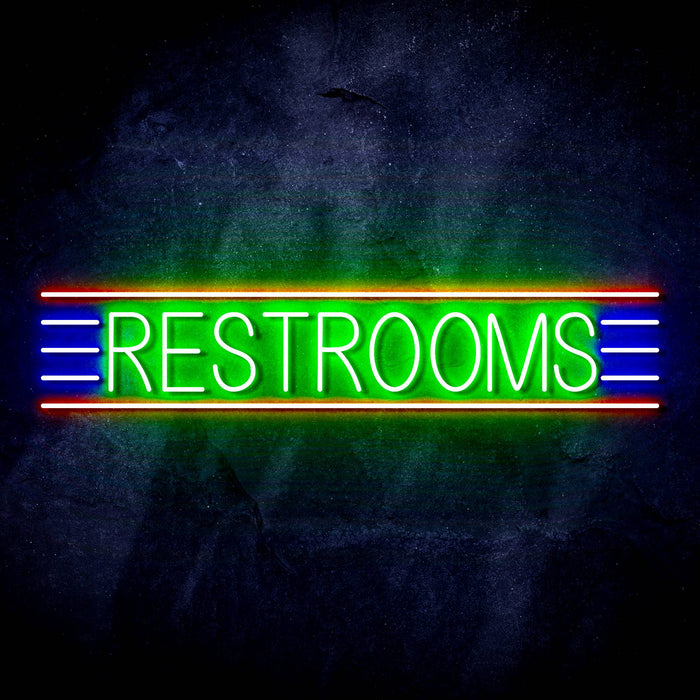 Restrooms Ultra-Bright LED Neon Sign - Way Up Gifts