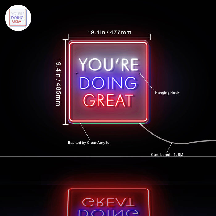 You're Doing Great Ultra-Bright LED Neon Sign - Way Up Gifts