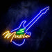 Electronic Guitar Music Shop Ultra-Bright LED Neon Sign - Way Up Gifts