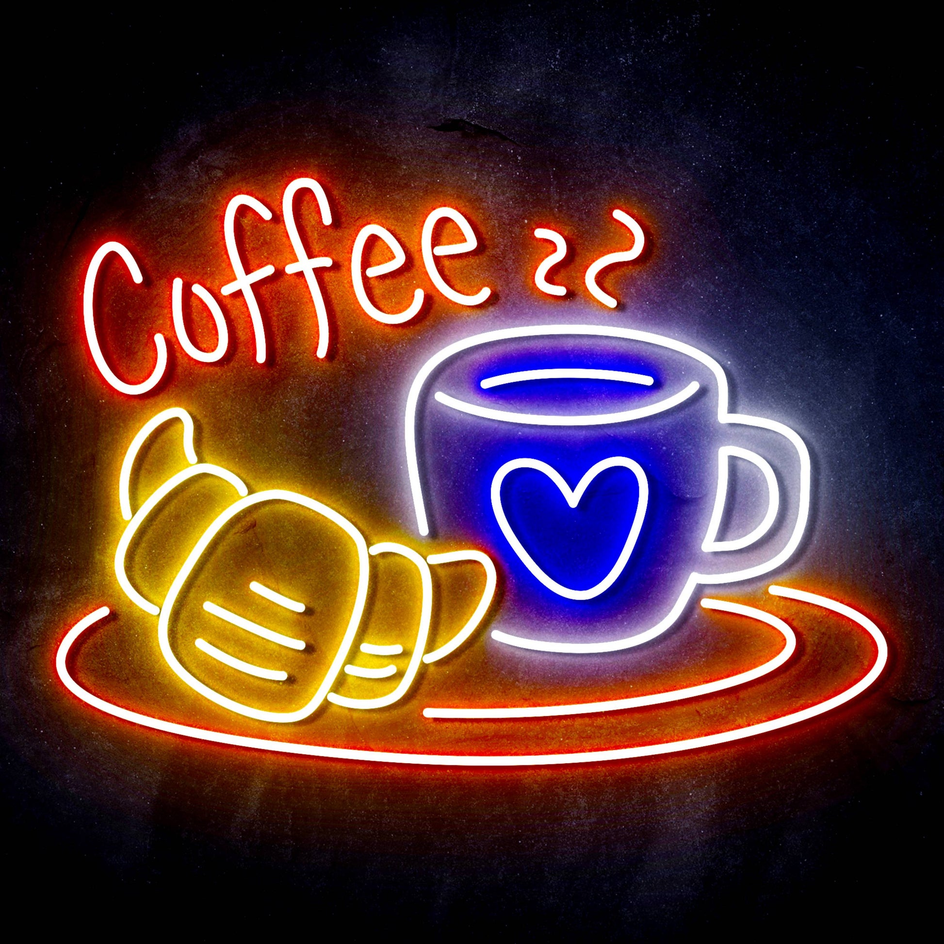 Coffee with Pastry Ultra-Bright LED Neon Sign - Way Up Gifts