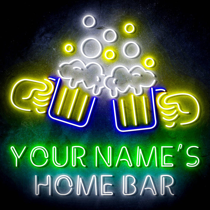 Personalized Ultra-Bright Beer Mugs Home Bar LED Neon Sign - Way Up Gifts