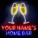 Personalized Ultra-Bright Champagne Toast Home Bar LED Neon Sign - Way Up Gifts