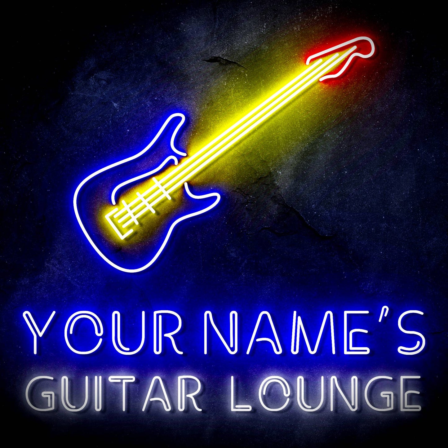 Custom Ultra-Bright Guitar Lounge Music Studio LED Neon Sign - Way Up Gifts