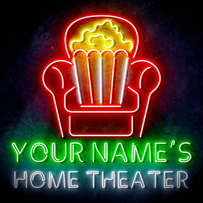 Personalized Ultra-Bright Home Theater Movie Room LED Neon Sign - Way Up Gifts