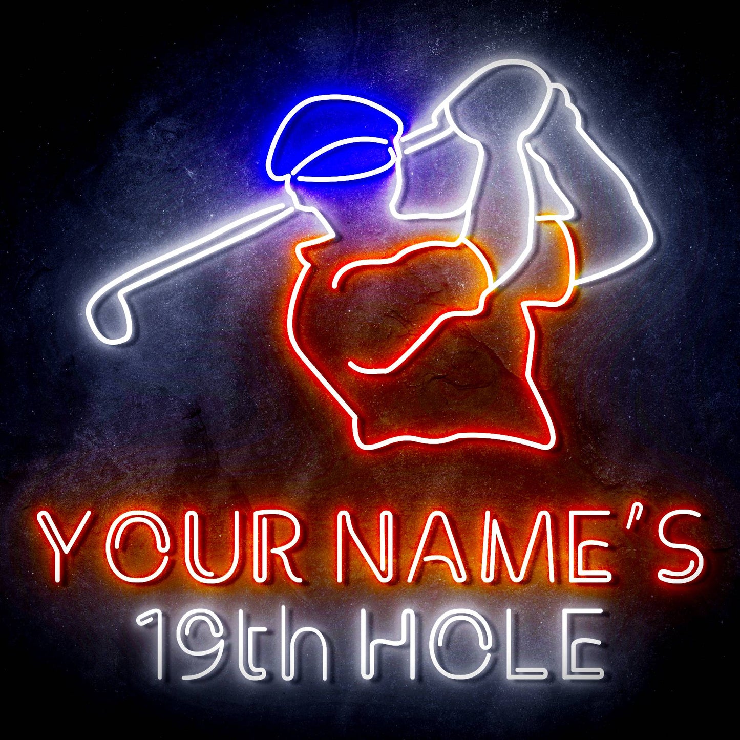 Custom Ultra-Bright Golf Clubhouse Bar 19th Hole LED Neon Sign - Way Up Gifts