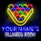 Custom Ultra-Bright Pool Billiards Room LED Neon Sign - Way Up Gifts