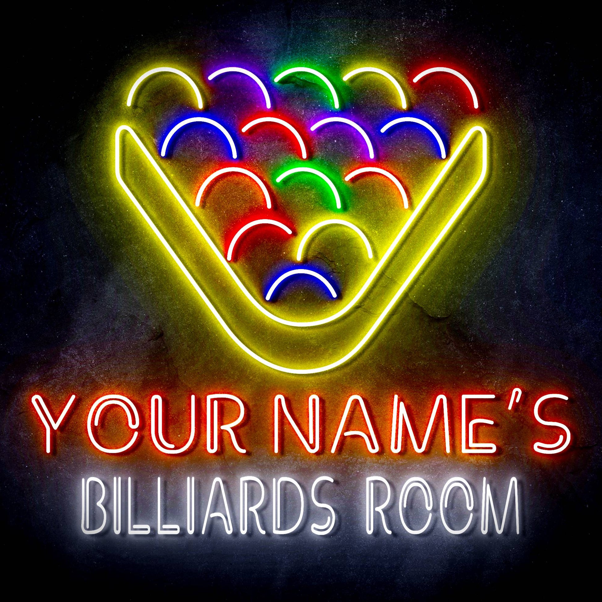 Custom Ultra-Bright Pool Billiards Room LED Neon Sign - Way Up Gifts