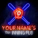 Custom Ultra-Bright Man Cave Baseball Bar 10th Inning Pub LED Neon Sign - Way Up Gifts