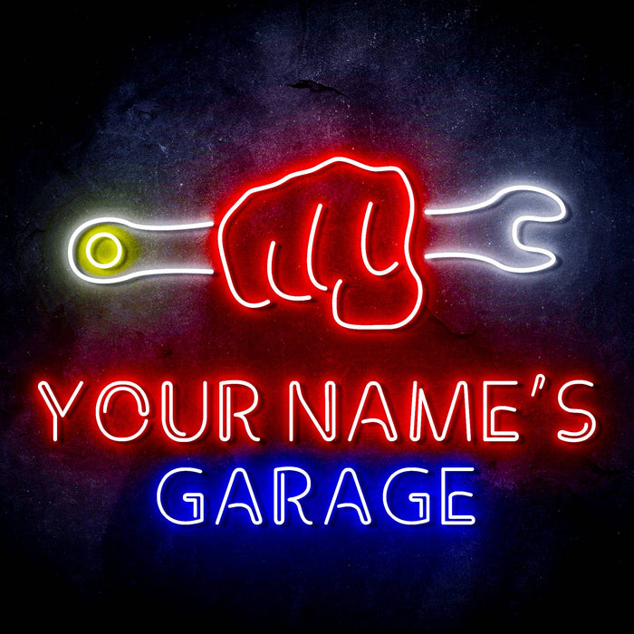 Personalized Ultra-Bright Man Cave Tools Garage LED Neon Sign - Way Up Gifts