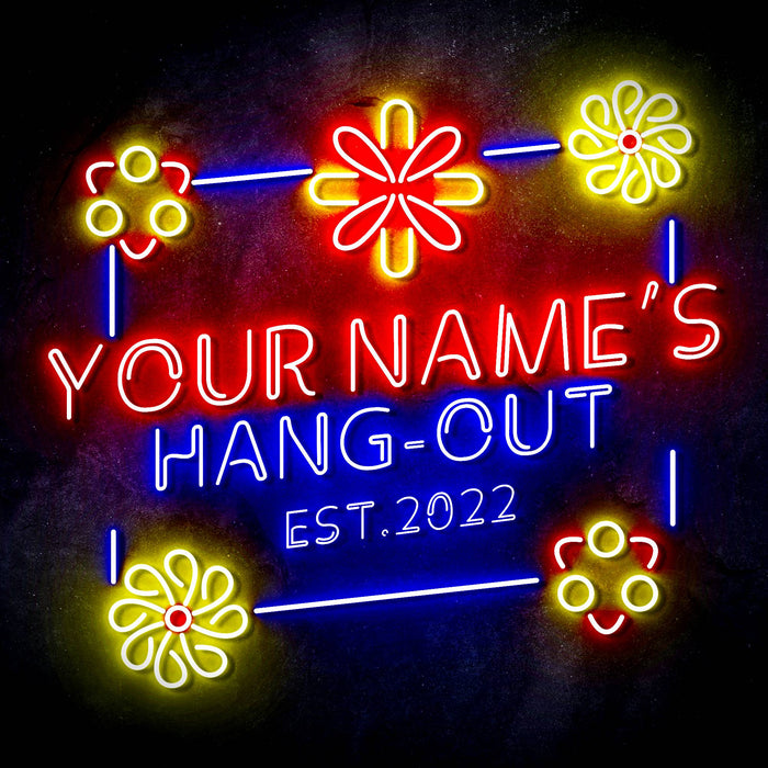 Custom Ultra-Bright Little Girls Room Hang Out She Shed LED Neon Sign - Way Up Gifts