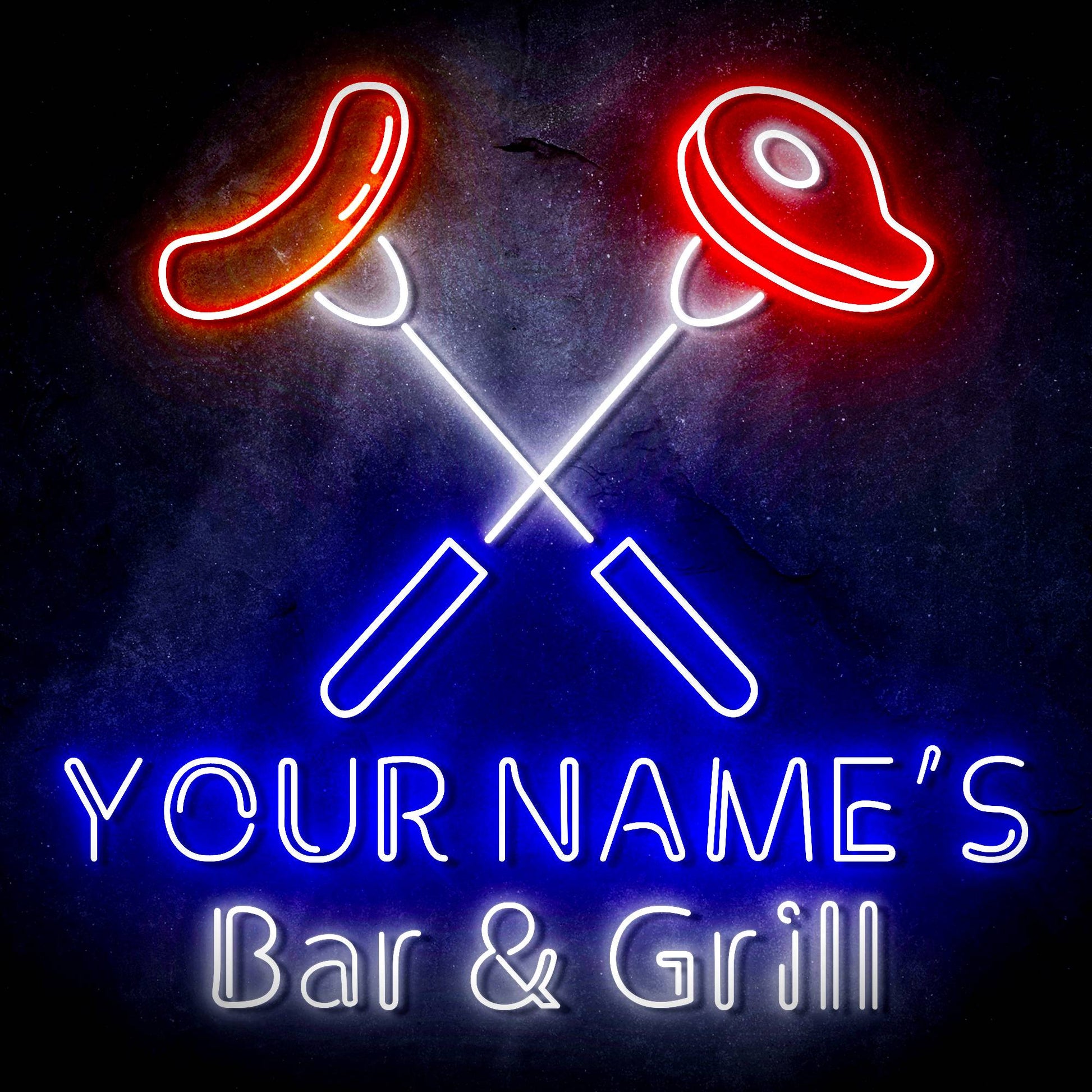 Custom Ultra-Bright Restaurant Home Kitchen Bar & Grill LED Neon Sign - Way Up Gifts