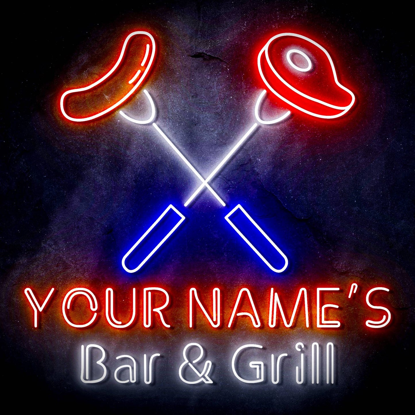 Custom Ultra-Bright Restaurant Home Kitchen Bar & Grill LED Neon Sign - Way Up Gifts