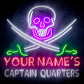 Custom Ultra-Bright Pirate Skull Swords Man Cave Room LED Neon Sign - Way Up Gifts