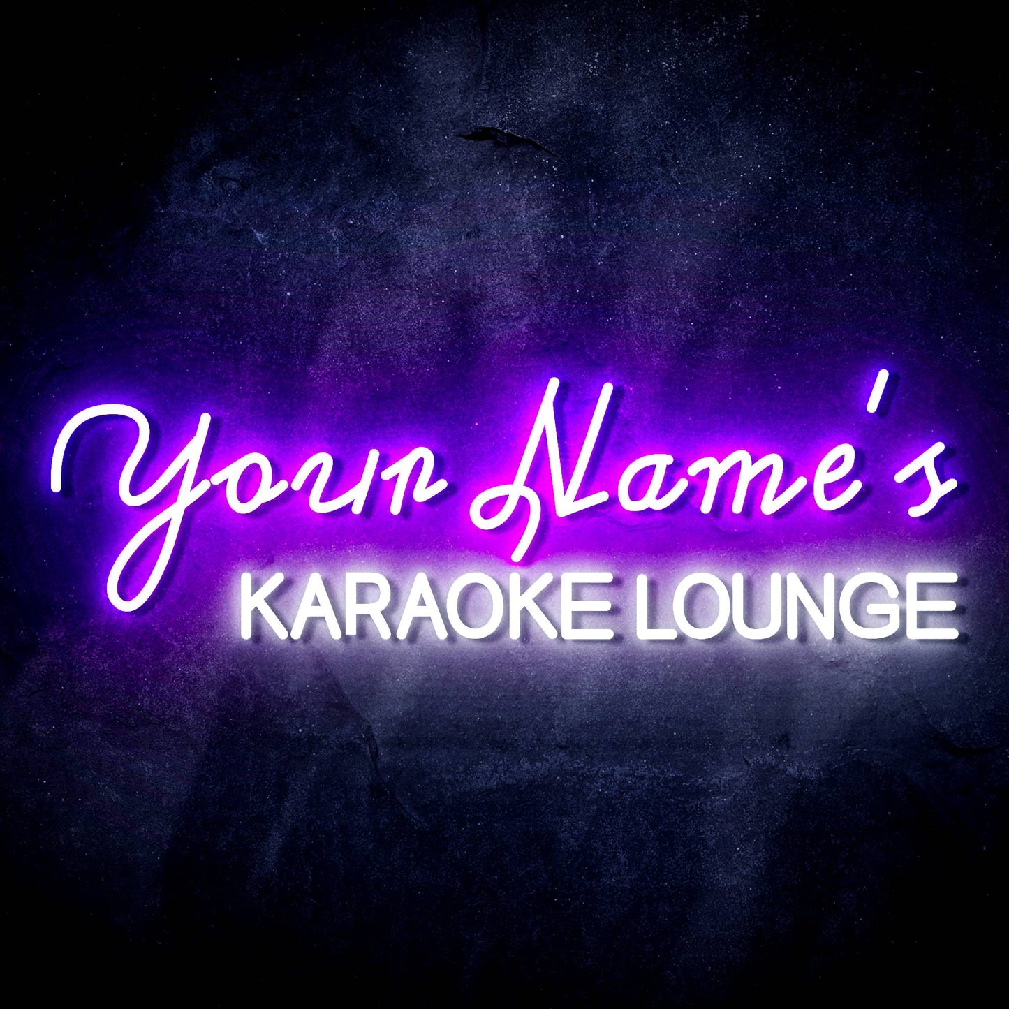 Personalized Ultra-Bright Karaoke Lounge Custom Text LED Neon Sign - Way Up Gifts