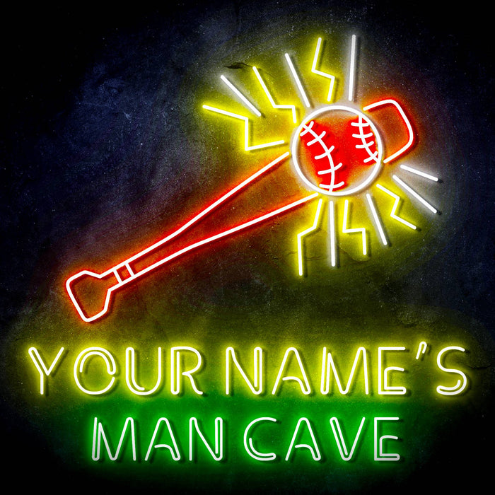 Custom Ultra-Bright Baseball Man Cave LED Neon Sign - Way Up Gifts