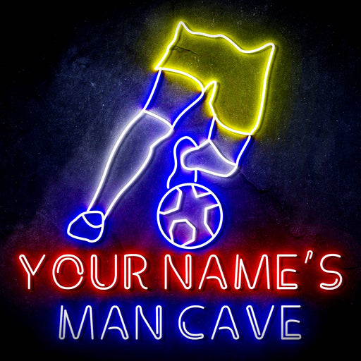 Custom Ultra-Bright Soccer Man Cave LED Neon Sign - Way Up Gifts