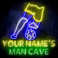 Custom Ultra-Bright Soccer Man Cave LED Neon Sign - Way Up Gifts