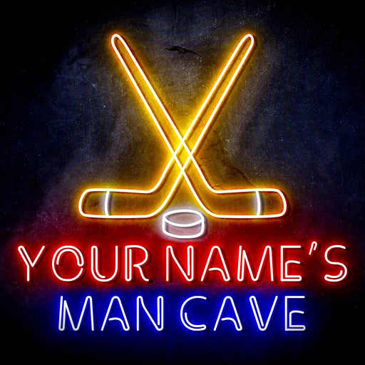 Custom Ultra-Bright Ice Hockey Man Cave LED Neon Sign - Way Up Gifts