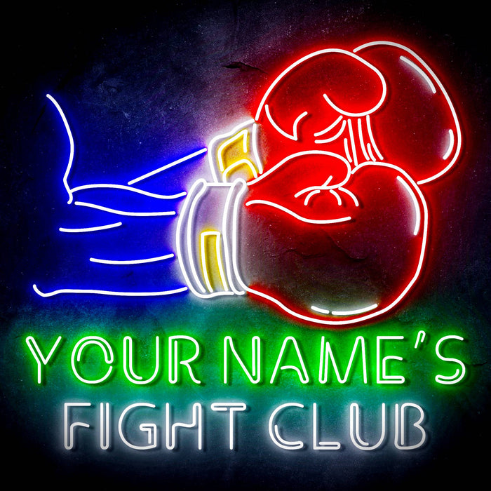 Custom Ultra-Bright Boxing Fight Club Man Cave LED Neon Sign - Way Up Gifts