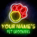 Custom Ultra-Bright Dog Paw Pet Grooming LED Neon Sign - Way Up Gifts
