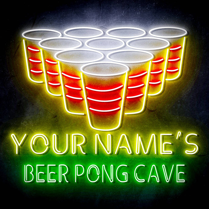 Custom Ultra-Bright Beer Pong Cave LED Neon Sign - Way Up Gifts