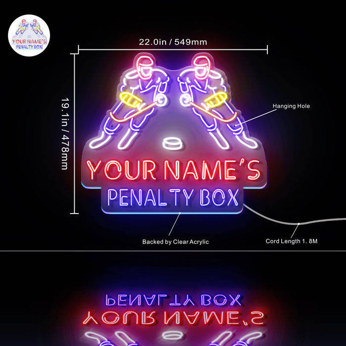Penalty box sign  Personalized – Light Signs Cave