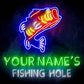 Custom Ultra-Bright Fishing Hole Cabin Man Cave LED Neon Sign - Way Up Gifts