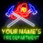 Personalized Ultra-Bright Fire Fighter Gift Fire Department LED Neon Sign - Way Up Gifts