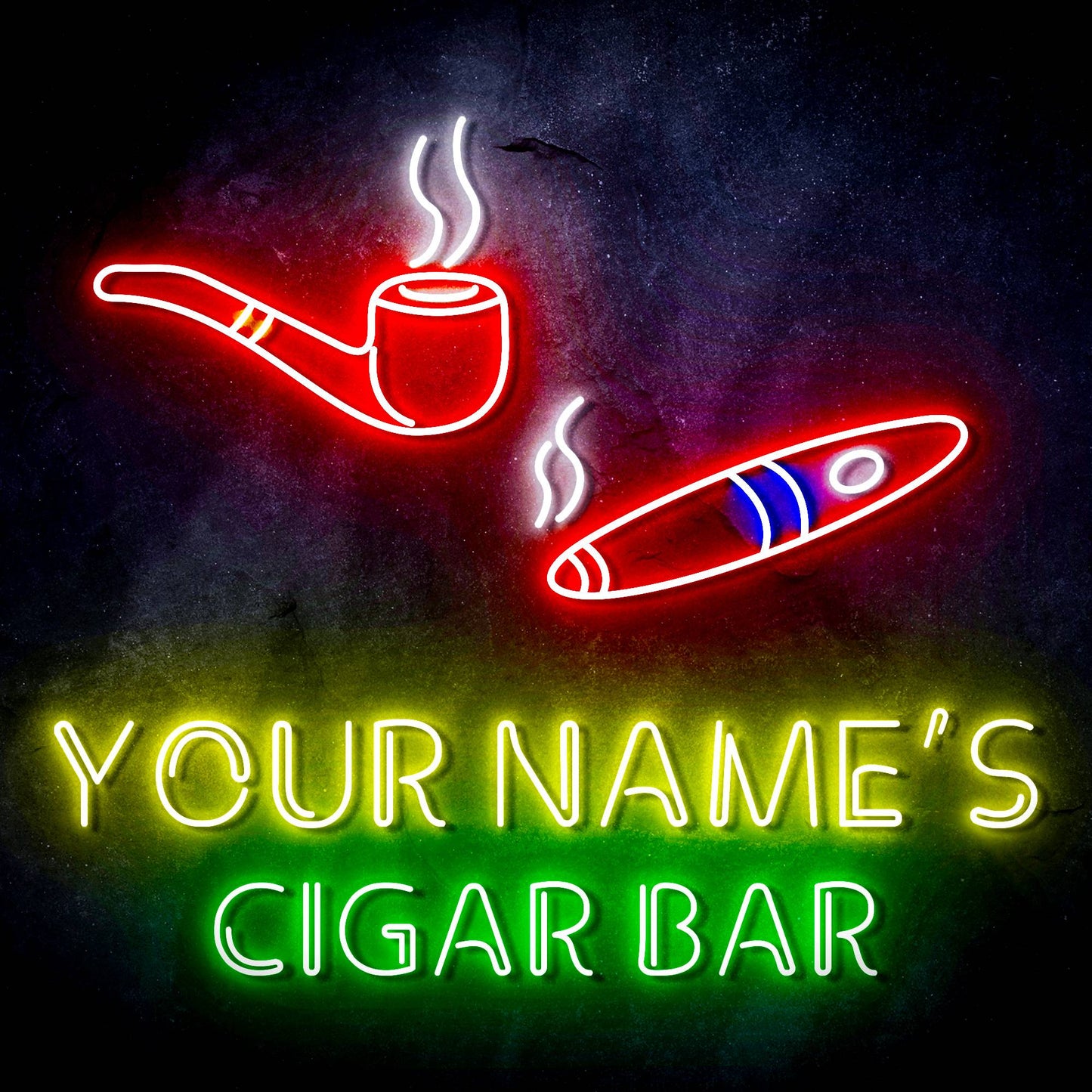 Custom Ultra-Bright Lounge Cigar Bar LED Neon Sign - Way Up Gifts
