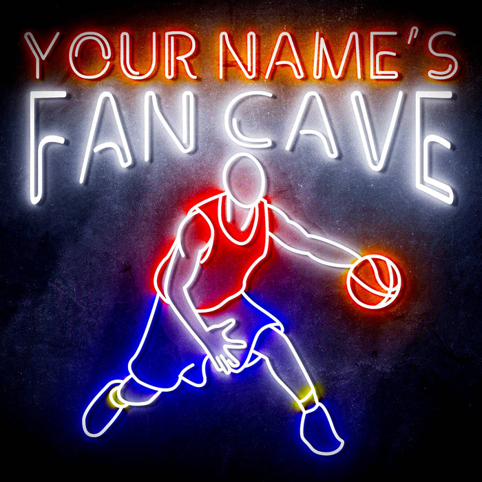 Custom Ultra-Bright Basketball Fan Cave LED Neon Sign - Way Up Gifts
