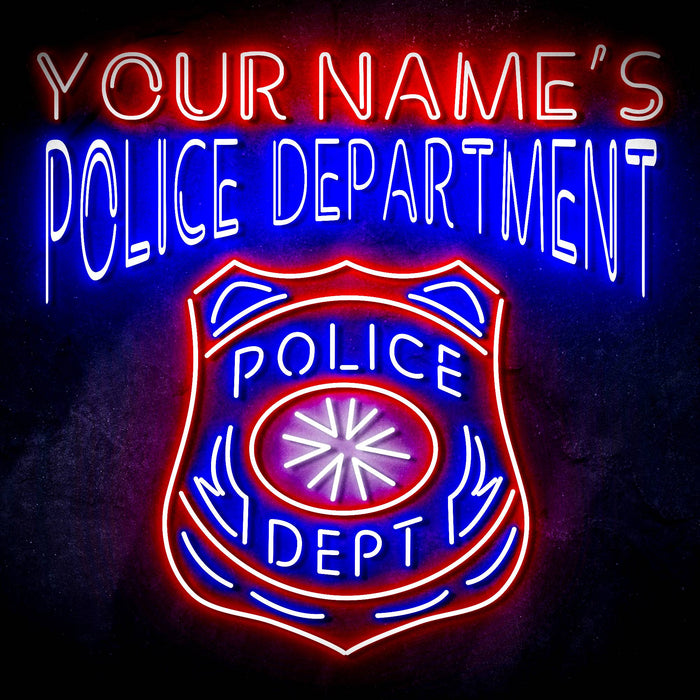 Custom Ultra-Bright Police Department LED Neon Sign - Way Up Gifts