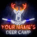 Custom Ultra-Bright Hunting Cabin Bar Deer Camp LED Neon Sign - Way Up Gifts